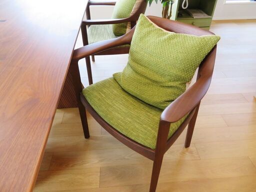 【極美品/総額150万円程度】CondeHouse/カンディハウス ハカマ ダイニング ソリッドテーブル(ちぎり付) W210 ＆アー