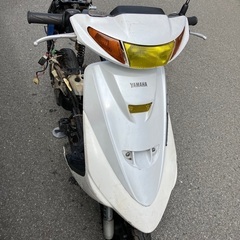 ヤマハ　名車　スーパージョグＺＲ　ジャンク！　登録書類付き　３ＹＫ　６７４５６x x　圧縮１１Ｋ　２スト　ディトナ青の画像