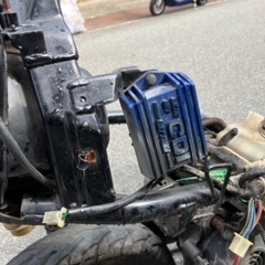 ヤマハ　名車　スーパージョグＺＲ　ジャンク！　登録書類付き　３ＹＫ　６７４５６x x　圧縮１１Ｋ　２スト　ディトナ青の画像