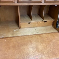 R306 オールドアンティークライティングビューローデスク 椅子 幅79cm