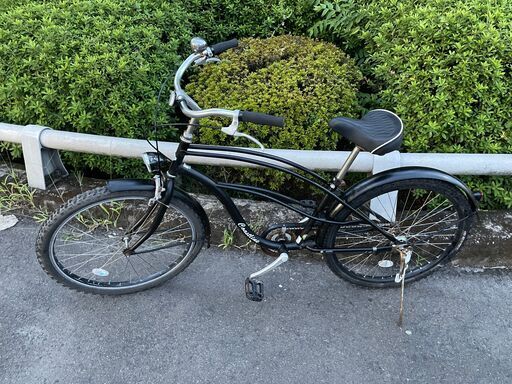ビーチクルーザー　No.399　自転車　ブラック　coastline　コーストライン　【リサイクルショップどりーむ鹿大前店】