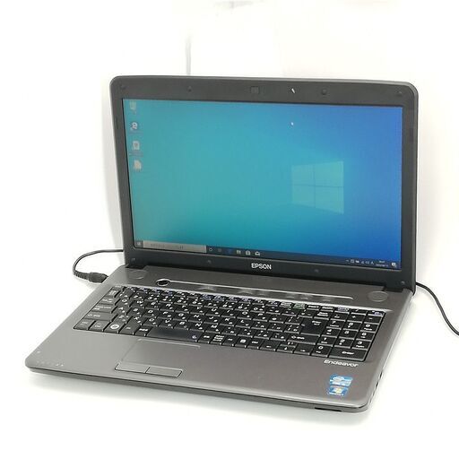 保証付 即使用可 Wi-Fi有 15.6型 ノートパソコン EPSON NJ3700E 中古美品 第3世代 Core i3 4GB DVDマルチ 無線LAN Windows10 Office