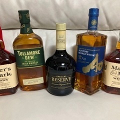 【先着】未開栓ウイスキーフルボトル5本セット（引取希望）