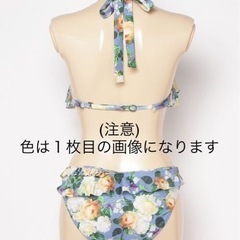 新品未使用　PR01.  ROSE Print 花柄ビキニ　水着　ベージュの画像