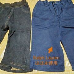 【80cm】【美品!!】【ミキハウス/Ralph Lauren/babyGap2点】7点セット！ズボン／オーバーオールの画像