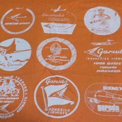 ガルーダ・インドネシア航空 Tシャツ M オレンジの画像