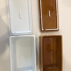 バターケースとパスタケースの画像