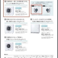 【新古品】乾太くん8kgタイプ「リンナイ｜RDT-80」