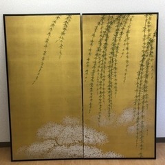 肉筆　屏風絵
