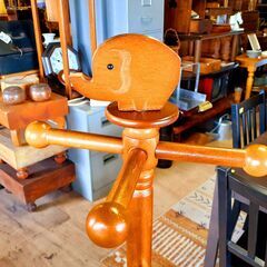 子供用 ポールハンガー 木製 ぞうさん 子供部屋　/TJ-0506 南の画像