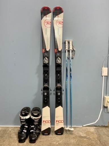 お引取り限定 ROSSIGNOL ロシニョール パシュート100 スキー4点セット 板149cm ブーツ25cm