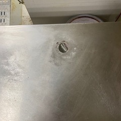 厨房用  ステンレス製作業台　天板穴ありの画像