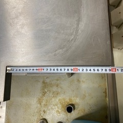 厨房用  ステンレス製作業台　天板穴ありの画像