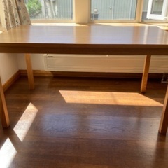 無印良品/良品計画/ダイニングテーブル/天然木タモ材/幅1400/奥行800/高さ