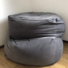 【取り置き中です】ニトリ ビーズソファ 大 カバー付き×2