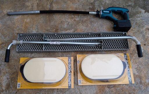 【ご相談中】コンクリート作業に!!　マキタ コンクリートバイブレーター　ラスタンパー　クッションスリッパ