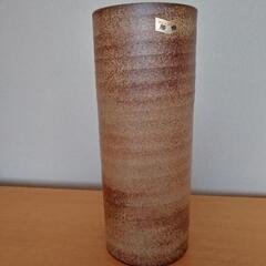 四日市　ばんこ焼き　花入れ　花器　寸胴