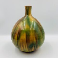 花瓶㉗ フラワーベース 花器 生け花 一輪挿し 陶器 骨董品の画像