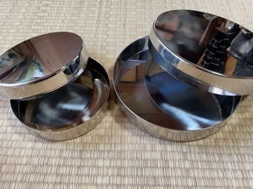 ステンレスシャーレ　大中2個セット