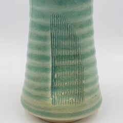 花瓶㉝ 壺型 フラワーベース 花器 生け花 陶器 骨董品の画像