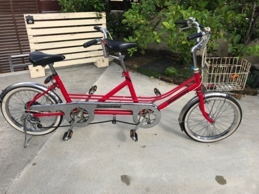 タンデム自転車　二人乗り