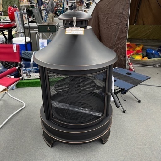 屋外暖炉　グリル網つき　OUTDOOR FIRE COOKING PIT