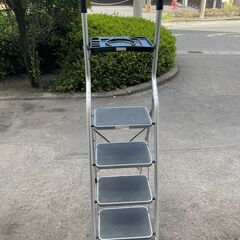 脚立　No.4420　耐荷重100kg　4段　アルミ　津田商事　...