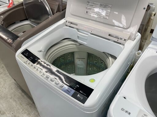 洗濯機の分解クリーニング行っています！配送設置込み　日立7.0K洗濯機インバーター　2016年製　スライドカラー新品交換　分解クリーニング済み！！