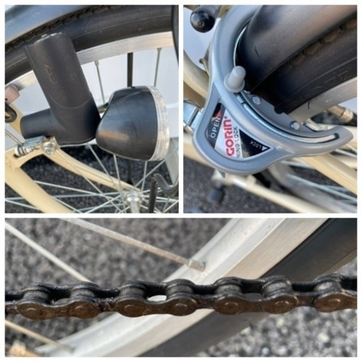 No.301【ノーマルLEDライト、6段変速】☆激安☆ 自転車 27インチ 軽