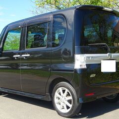 平成24年式　後期型　タントカスタム　X　人気のブラック　ナビ　TV付き　車検R5年３月までの画像