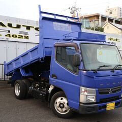 3.0D　全低床3ｔダンプ　キャンター　１年車検付