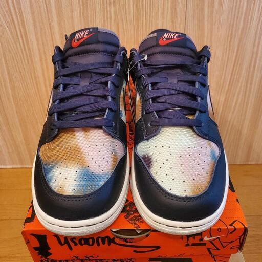 Nike Dunk Low Graffiti "Navy/Yellow"　ナイキ　ダンク　ロー　26.5㎝