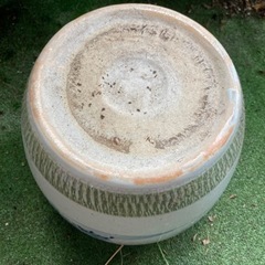 水瓶　陶器　アンティーク　メダカ鉢の画像
