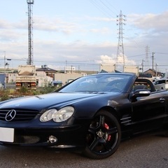 ベンツ　SL500カスタム　19AW マフラー　社外ナビ　整備記...