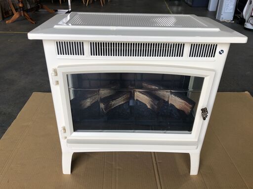 QVCジャパン 薪ストーブ風 電気温風機 DFI-5010-04 ※リモコン無し J09033