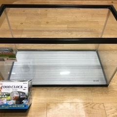 水槽60ℓ（フタなし）と自動給餌器のお得なセットです！