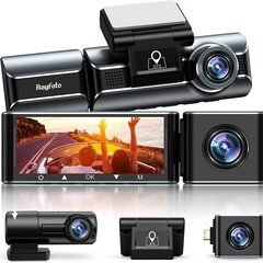 新品未使用の4Kドライブレコーダー 前後と車内の3カメラ付き　メ...