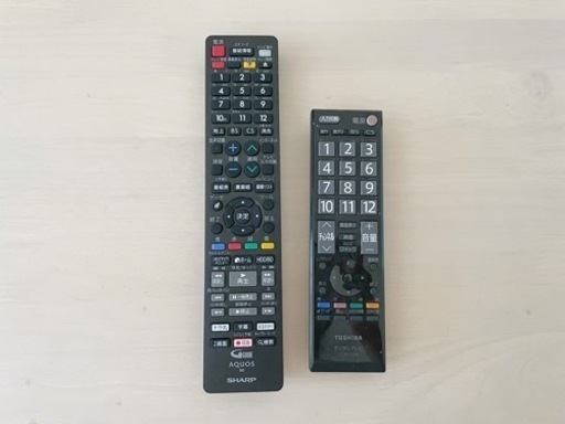 東芝REGZA液晶テレビ／SHARP AQUOSブルーレイレコーダー