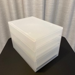 無印良品　ポリプロピレン収納ケース2個セットの画像