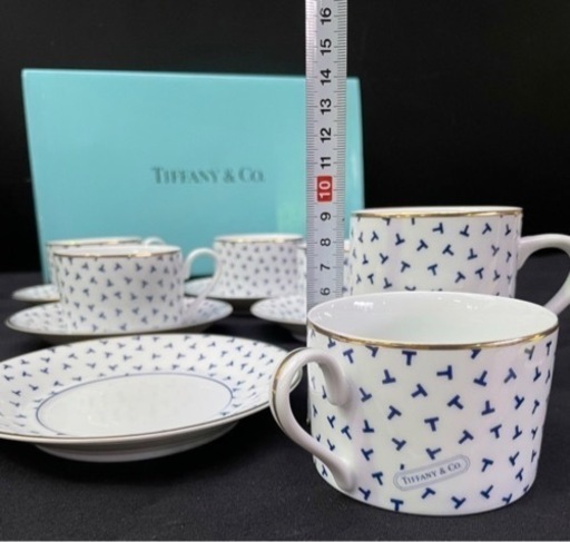 Tiffany&Co. ダンシングＴ カップ&ソーサー+マグカップ