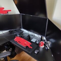 サンワダイレクト パソコンデスク L字型 木製 幅150cm+90cm コーナーデスク ブラックの画像