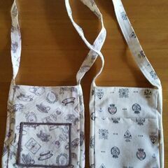 未使用 ハンドメイド ショルダーバッグ2点セット