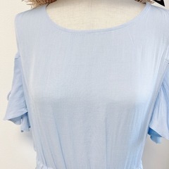 【新品】ワンピース　ブルー　XL 演奏会 発表会　パーティードレス　大きいサイズの画像