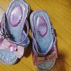 キラキラサンダルの画像