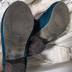 ブルーショートブーツの画像