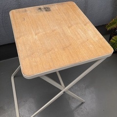 山崎実業  折り畳みテーブル TOWERシリーズ  ホワイト