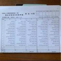 電卓技能検定試験伝票算問題 段位の画像