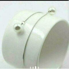 ▼j←←←m33-5大粒パールアメリカンピアス     202209150655の画像