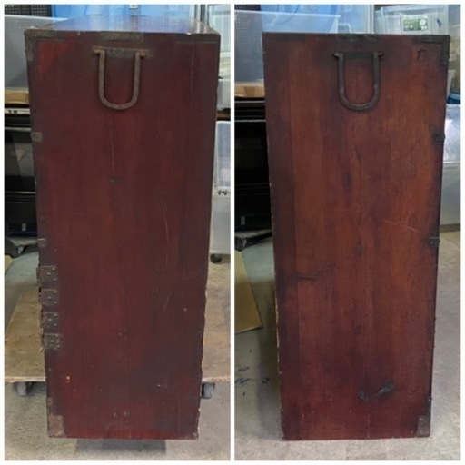 ☆注目?！！☆時代箪笥 和家具 和箪笥 4段 横幅約114cm奥行き約38cm高さ約98cmレトロ 直接保管品 古民家 