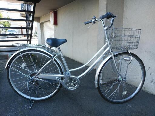 取引決定しました。防犯登録料込み！札幌市内配達無料。中古ママチャリ26インチ　シルバー。